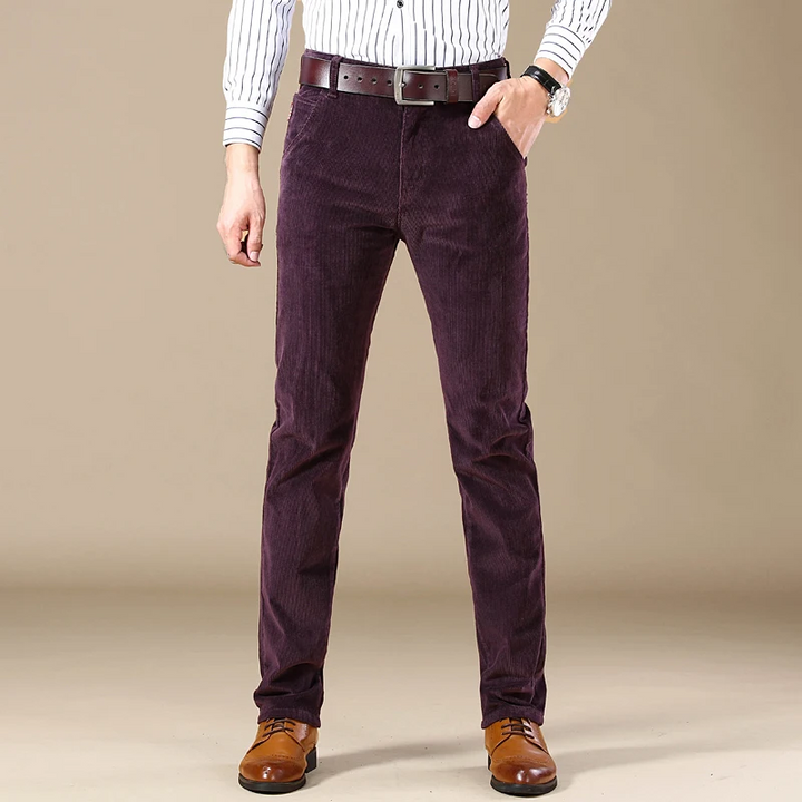 Drune | Kordhose mit geradem Schnitt für Herren