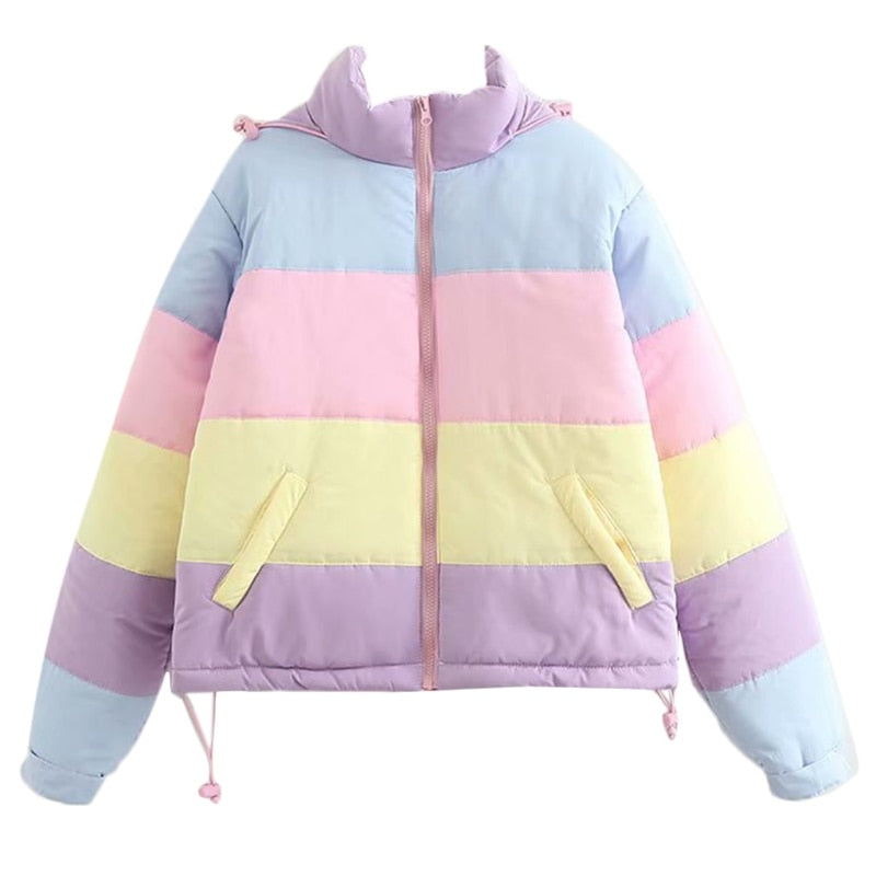 Drune | Damen Winterjacke in Pastelltönen