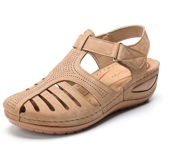 Leder Retro Orthopädische Sandalen Drune