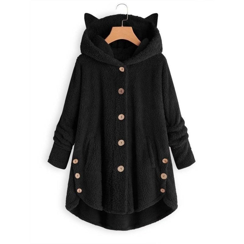 Drune | Plüsch Gefütterte Katzenjacke