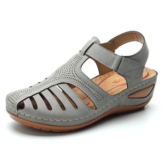 Leder Retro Orthopädische Sandalen Drune