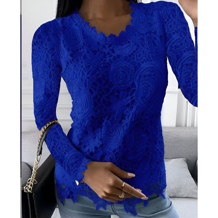 Drune | Elegante Spitzenbluse mit Langen Ärmeln