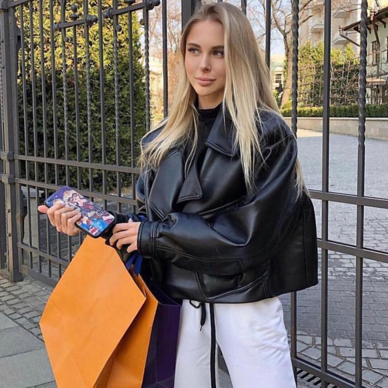Drune | Damen Gekürzt Jacke - Mit Gürtel