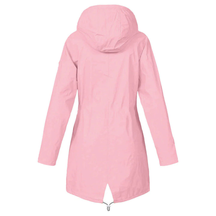 Drune |  Wasserdichte Outdoor Regenjacke mit Wolle und Kapuze für Damen - Perfekt für Outdoor-Aktivitäten
