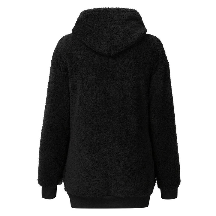 Drune | flauschiges damen-fleece-sweatshirt mit kapuze