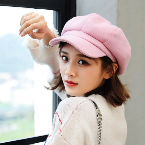 Drune | Elegante Damen Newsboy Cap Für Jede Saison