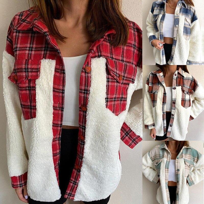 Drune | MODACHIC Karierte Lammwolljacke