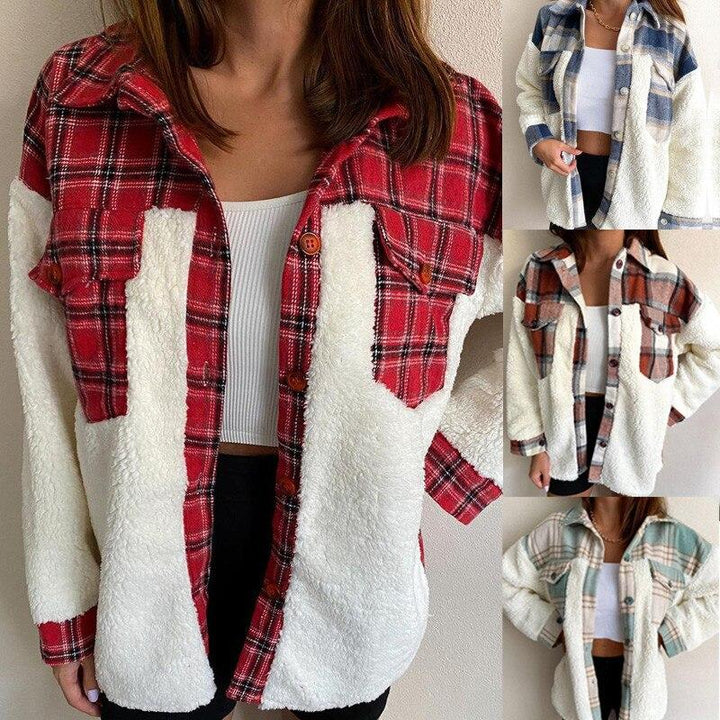 Drune | MODACHIC Karierte Lammwolljacke