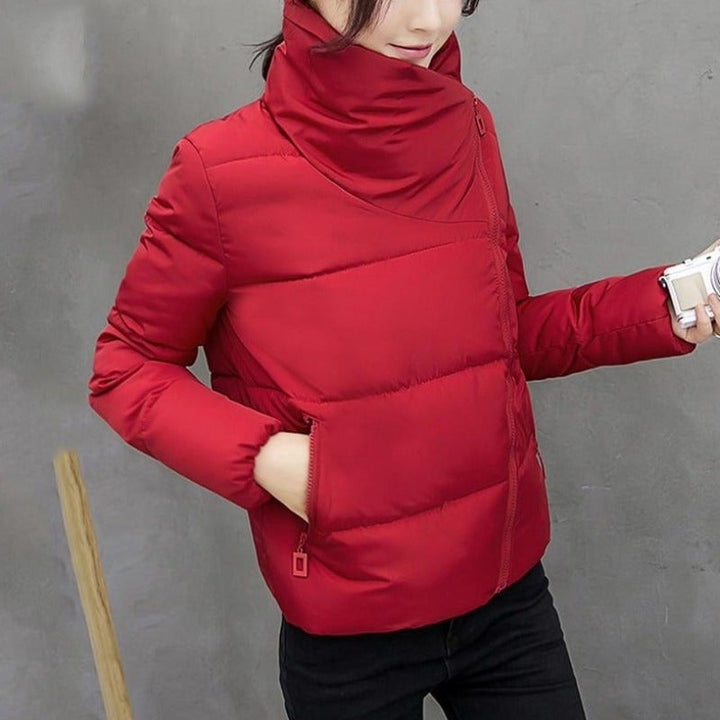 Drune | Damen Winterjacke mit asymmetrischem Kragen