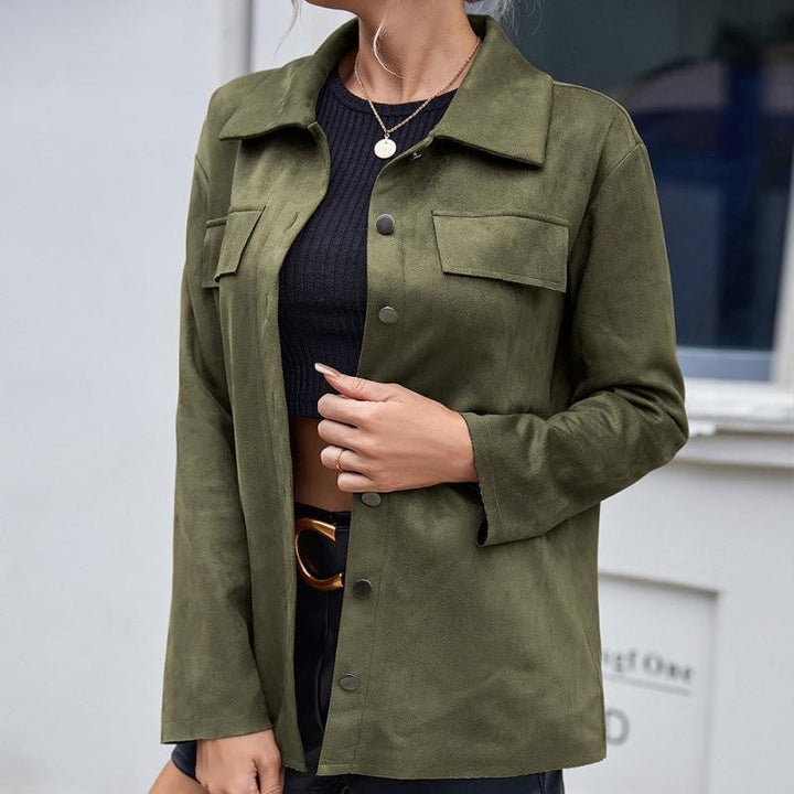 Drune | Elegante Knopfjacke aus Wildleder