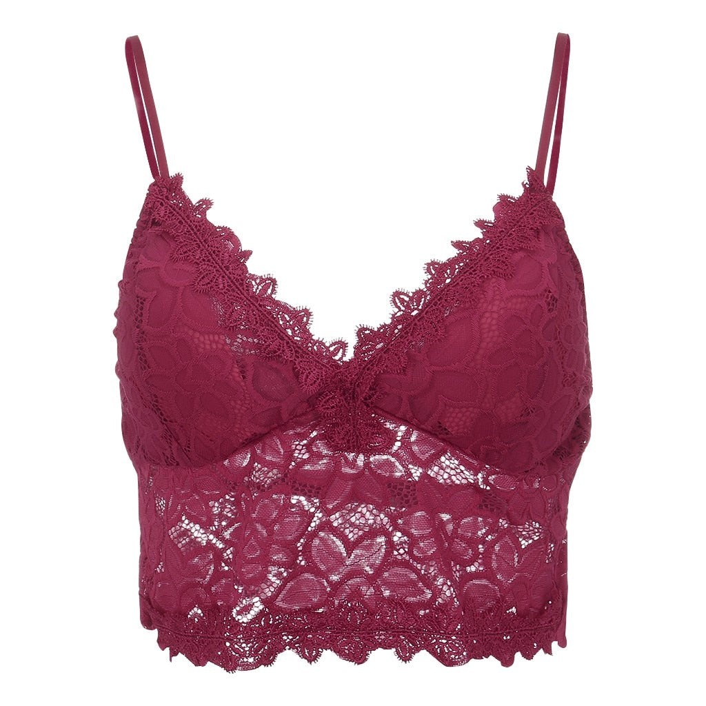 Drune | Verführerisches Spitzen Bralette Crop Top