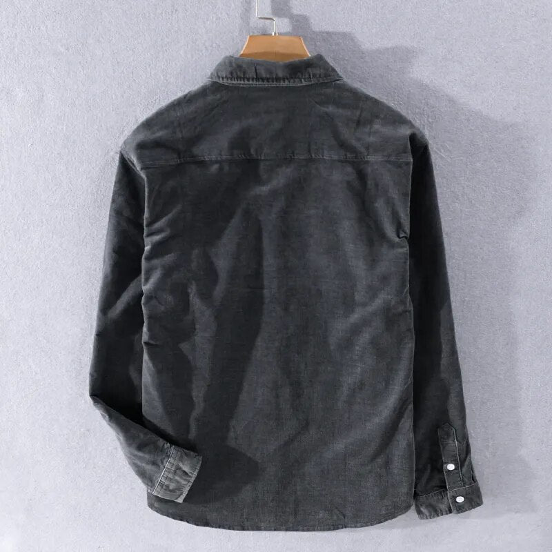 Drune | Langarm Overshirt Aus Weichem Denim