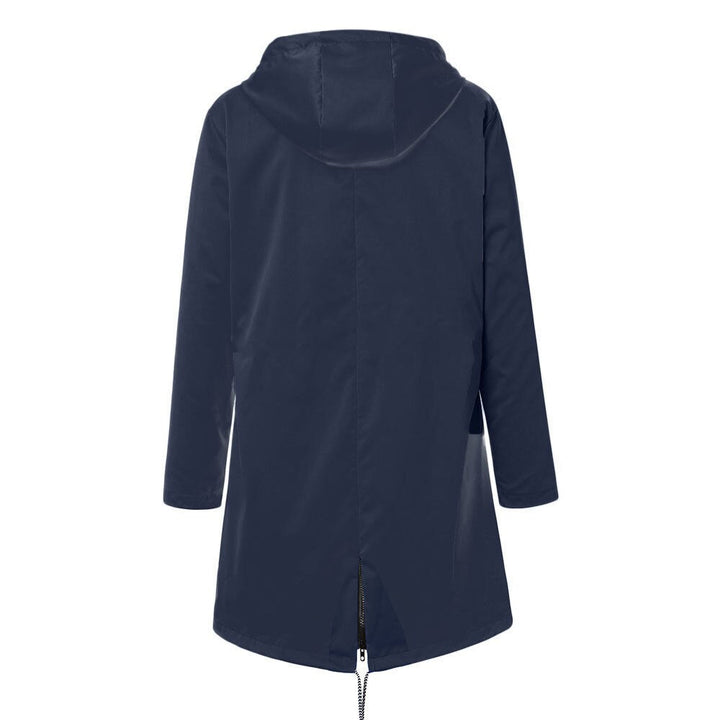 Drune |  Wasserdichte Outdoor Regenjacke mit Wolle und Kapuze für Damen - Perfekt für Outdoor-Aktivitäten