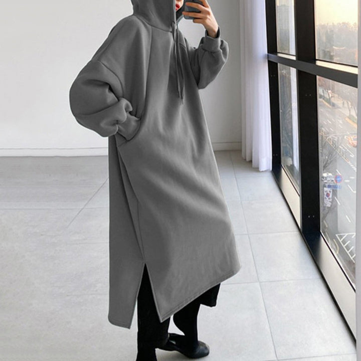 Drune | Slim Fit Langarmpullover mit Kapuze