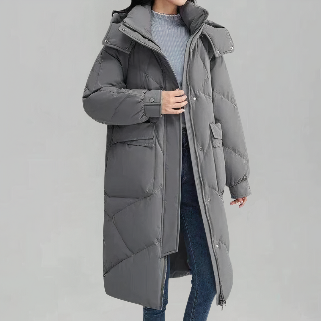 Drune - Lange Daunenjacke