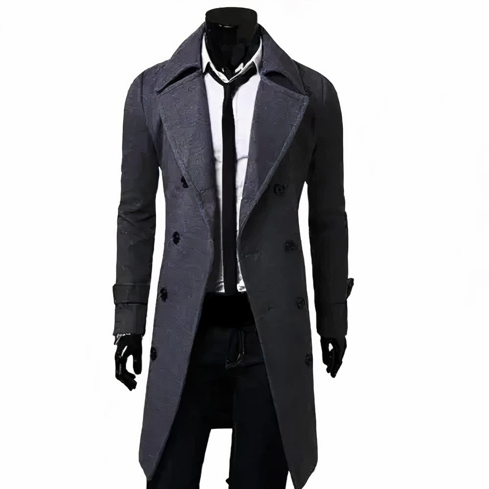Drune | Herren Trenchcoat Im Britischen Stil