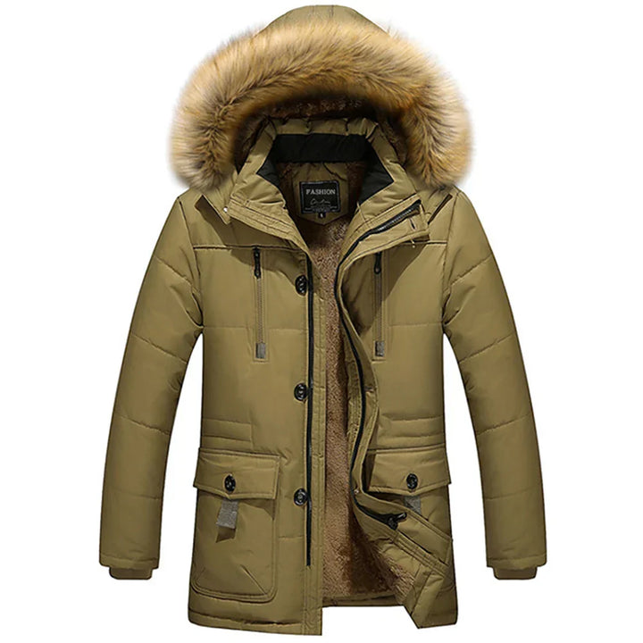 Drune | Winterjacke - Damen Parka mit Kapuze und Kunstfell