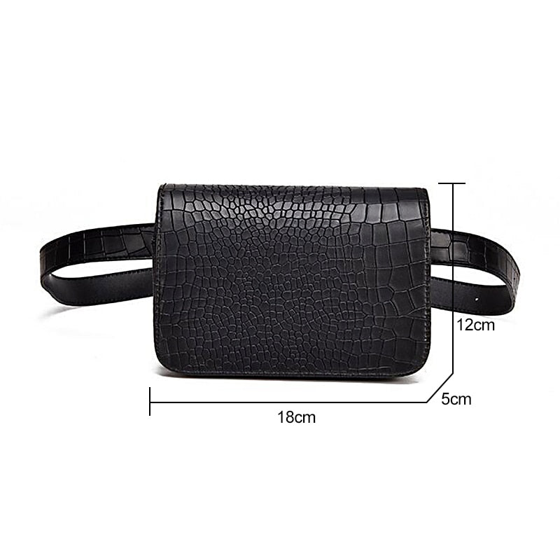 Drune | Alligator-musterte lässige Bauchtasche
