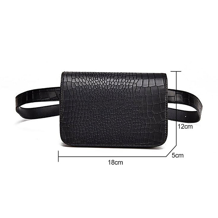 Drune | Alligator-musterte lässige Bauchtasche