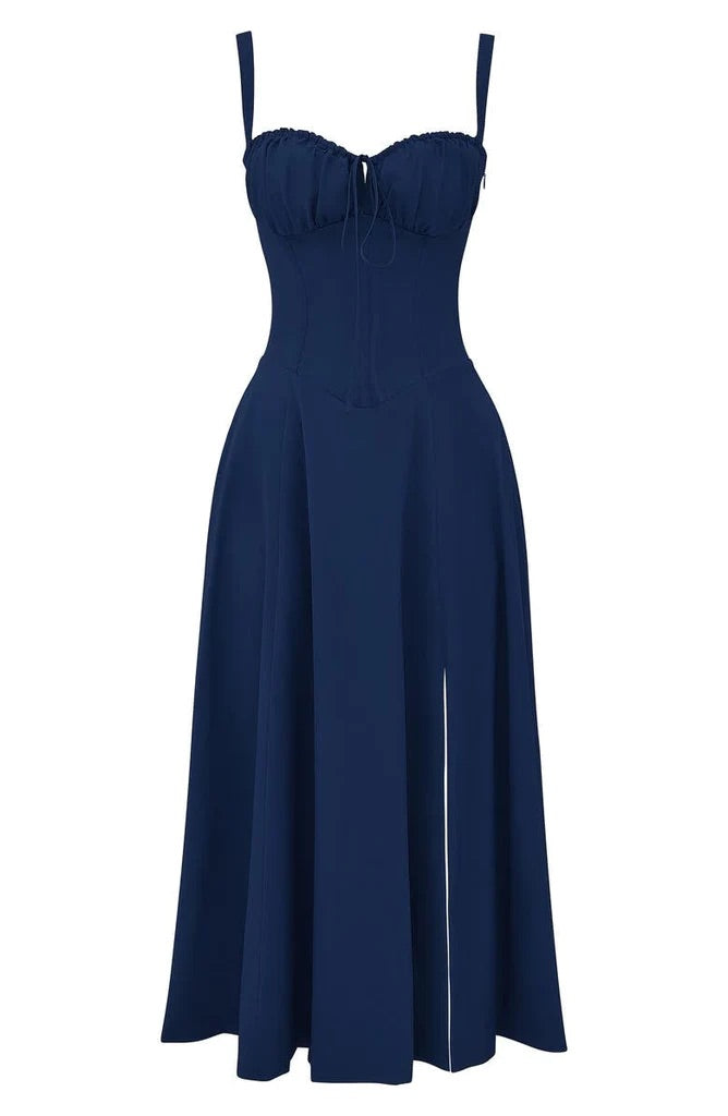 Drune - Geblümtes Bustierkleid mit Taillenformung