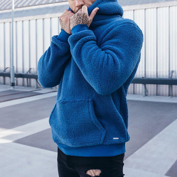 Drune | Männer Fleece Lässig Schnitt Tasche Weich und Warm