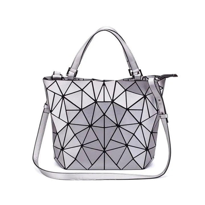 Drune | Tasche Geometrisches Muster Blau Funktional für Die Moderne Frau