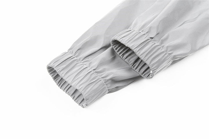 Drune | Reflektierender Crop Kapuzenpulli Jumpsuit