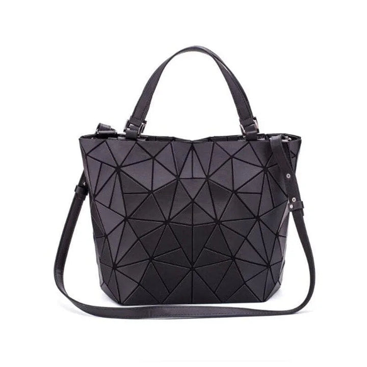 Drune | Tasche Geometrisches Muster Blau Funktional für Die Moderne Frau