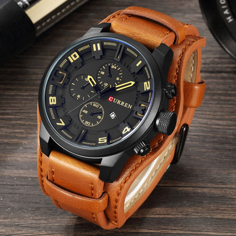 Drune | Luxe Navigator Uhr Lederband