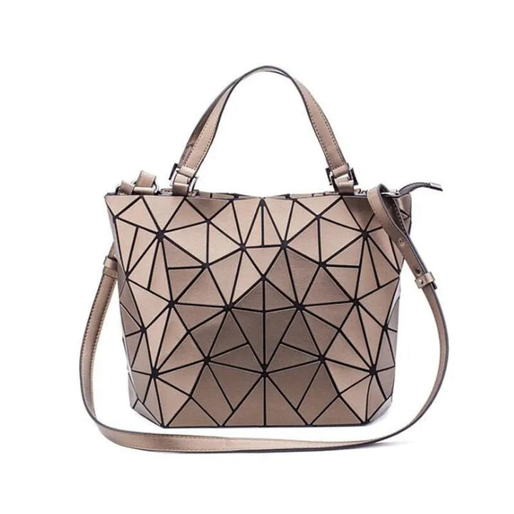 Drune | Tasche Geometrisches Muster Blau Funktional für Die Moderne Frau