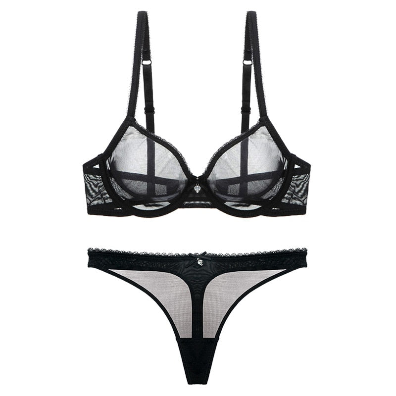 Drune | Transparentes Lingerie-Set