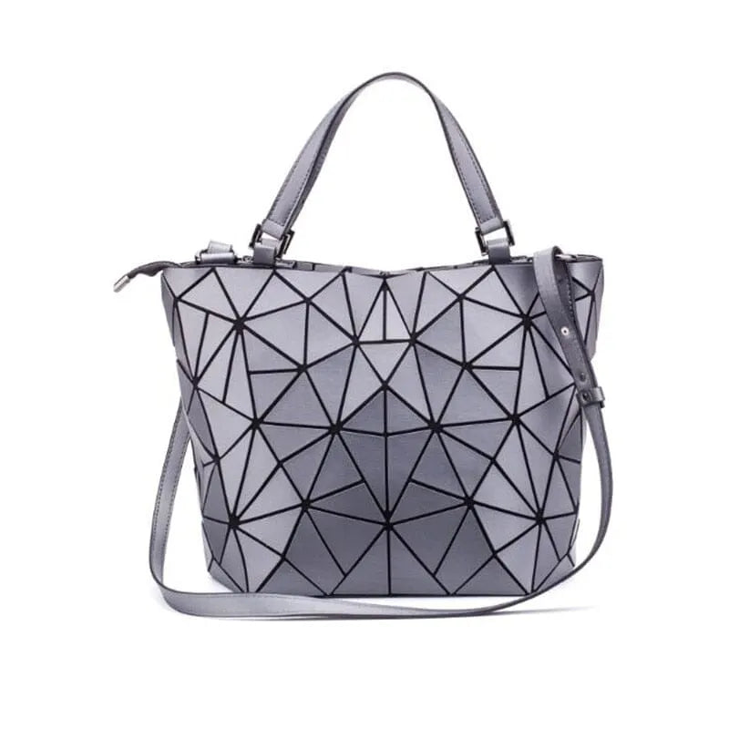Drune | Tasche Geometrisches Muster Blau Funktional für Die Moderne Frau