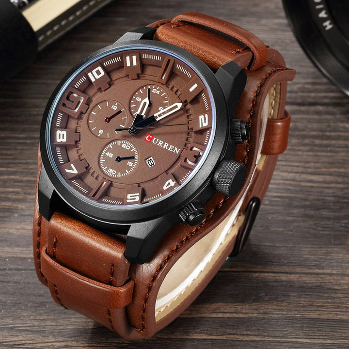 Drune | Luxe Navigator Uhr Lederband