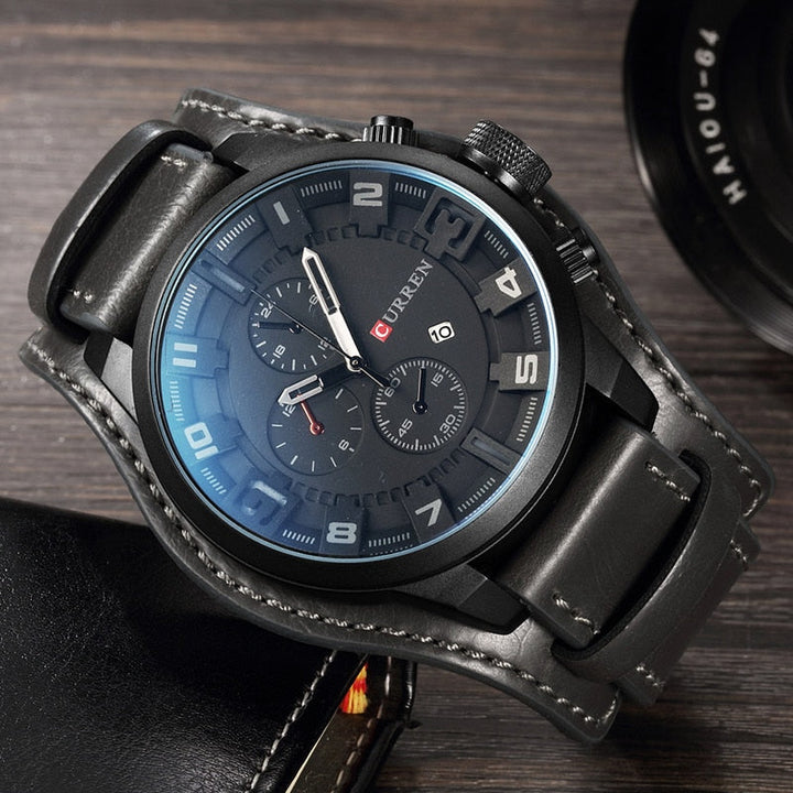 Drune | Luxe Navigator Uhr Lederband