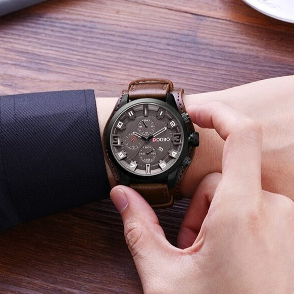 Drune | Luxe Navigator Uhr Lederband