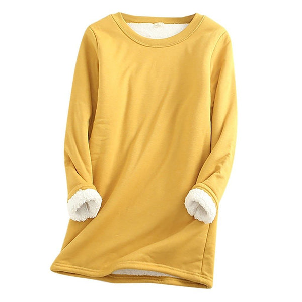 Drune | Lässiger Herbst Lange Fleece Pullover für Frauen