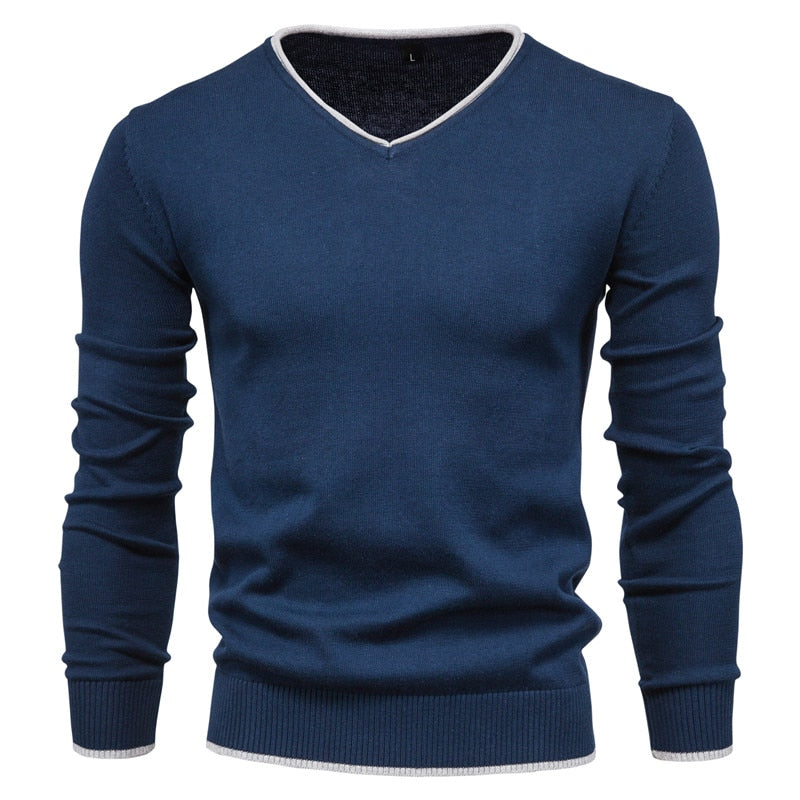 Drune | Slim Fit Pullover mit V-Ausschnitt