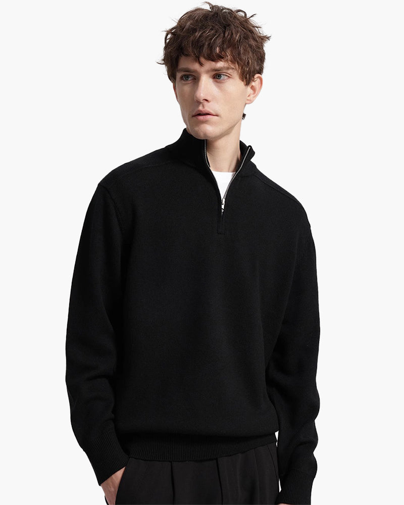 Drune | Pullover aus Merinowolle mit Reißverschluss