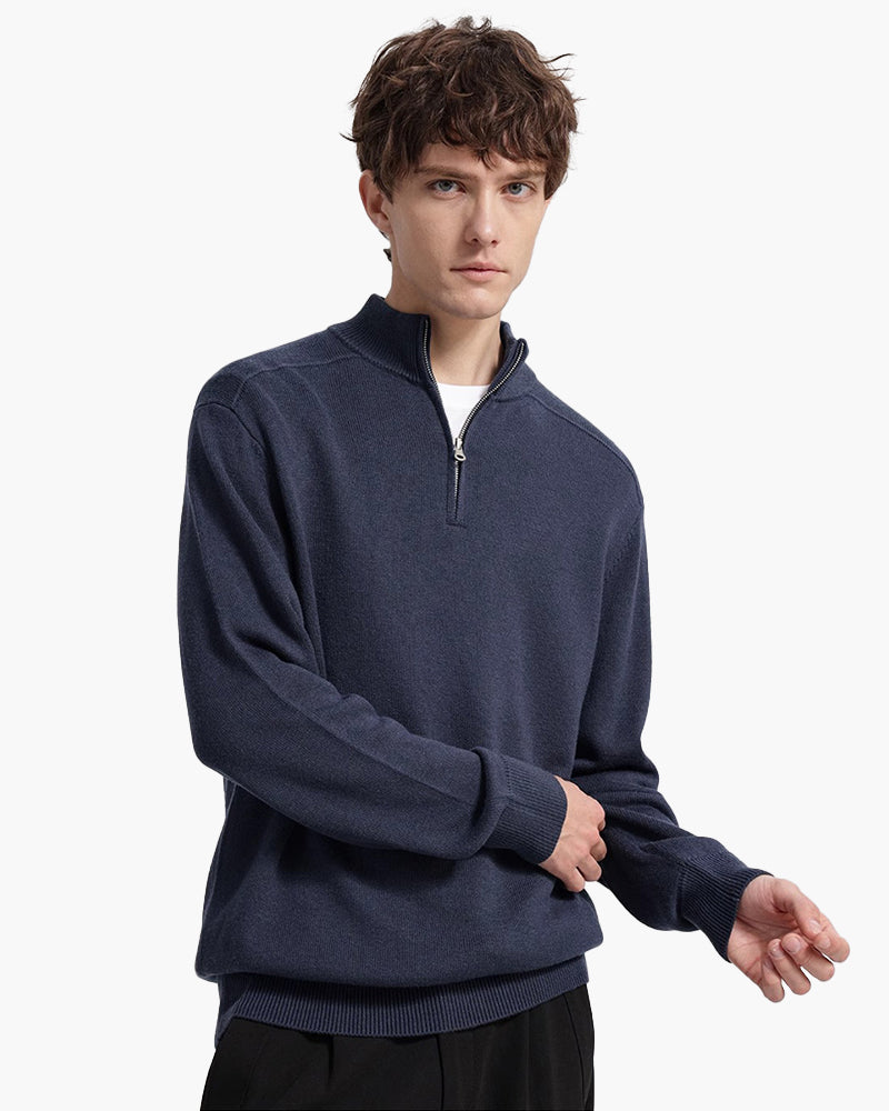 Drune | Pullover aus Merinowolle mit Reißverschluss