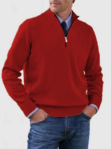 Drune | Halbe-Reißverschluss Pullover für Herren - Moderne Passform