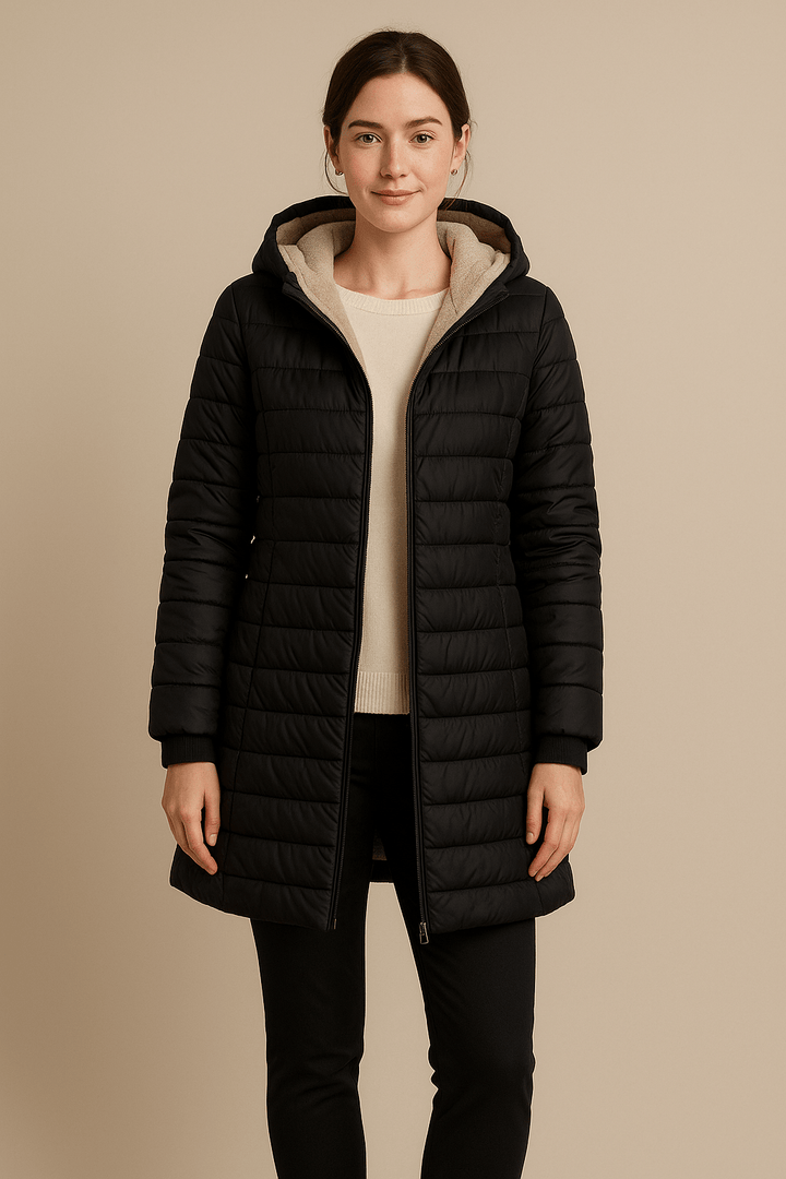 Drune | Eleganter Wintermantel mit Plüschfutter und Kapuze