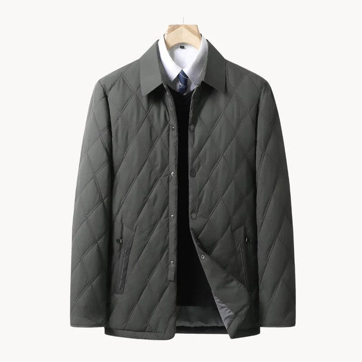 Drune | Herren Winter Steppjacke Mit Geradem Schnitt Und Knopfverschluss