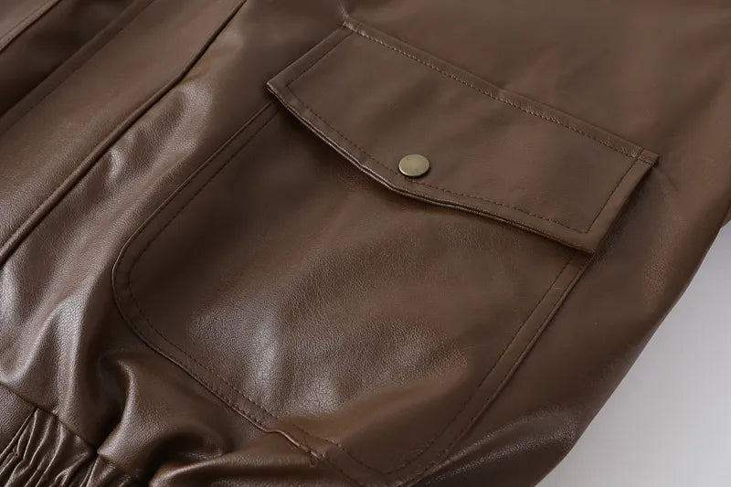 Drune | Leder Winterjacke - Vintage & Stilvoll