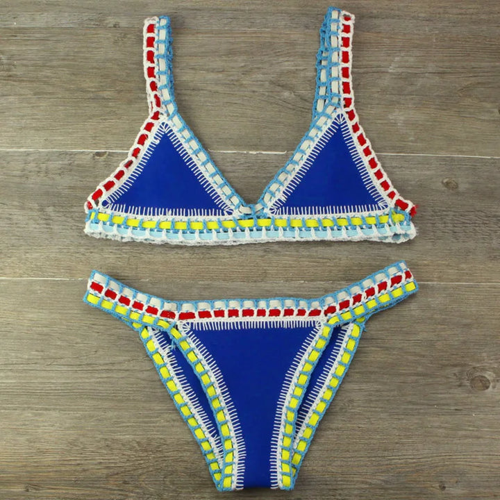 Drune | Sexy Bikinis Sommer Frauen Badeanzug Handgehäkeltes Bikini-Set Badebekleidung Strand Badeanzug Biquini Frau Monokini