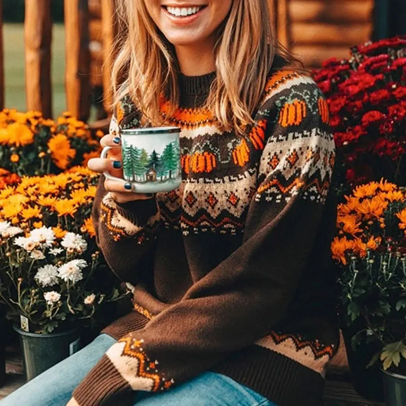 Drune | Elegante Ethno-Pullover für Damen