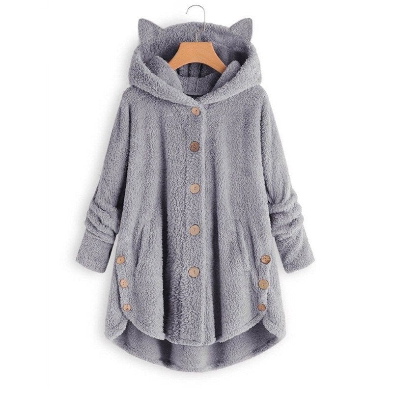 Drune | Plüsch Gefütterte Katzenjacke