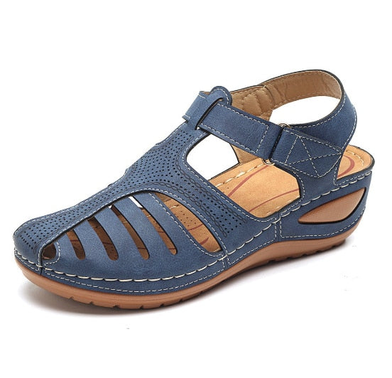 Leder Retro Orthopädische Sandalen Drune