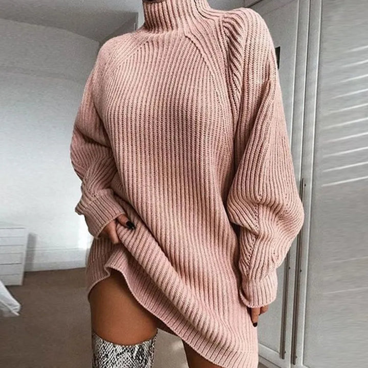 Drune | Bequemes Kleid mit Rollkragen