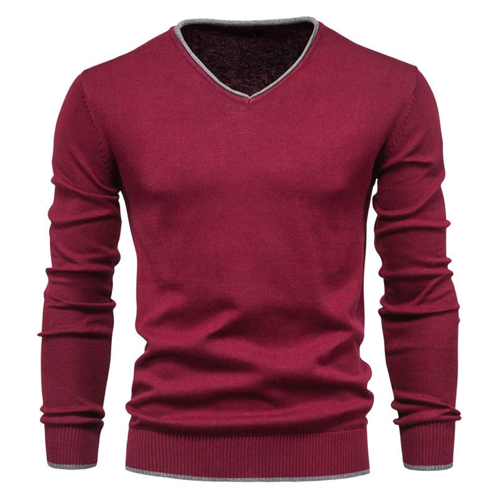 Drune | Slim Fit Pullover mit V-Ausschnitt