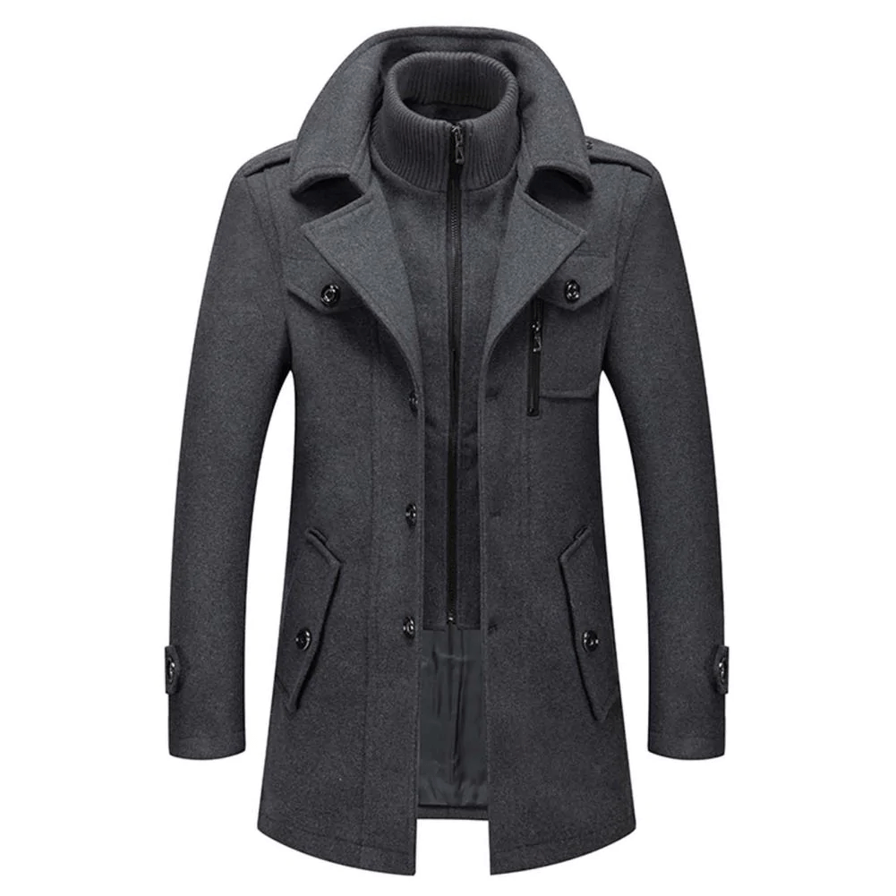 Drune | Eleganter und warmer Tweed-Wintermantel für Männer